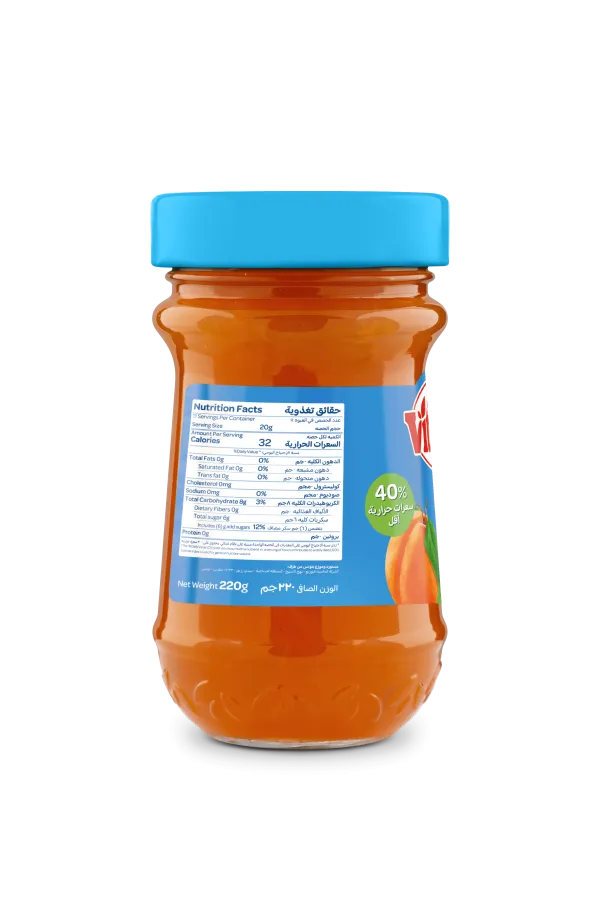 Vitrac Apricot Light Jam 220 gm