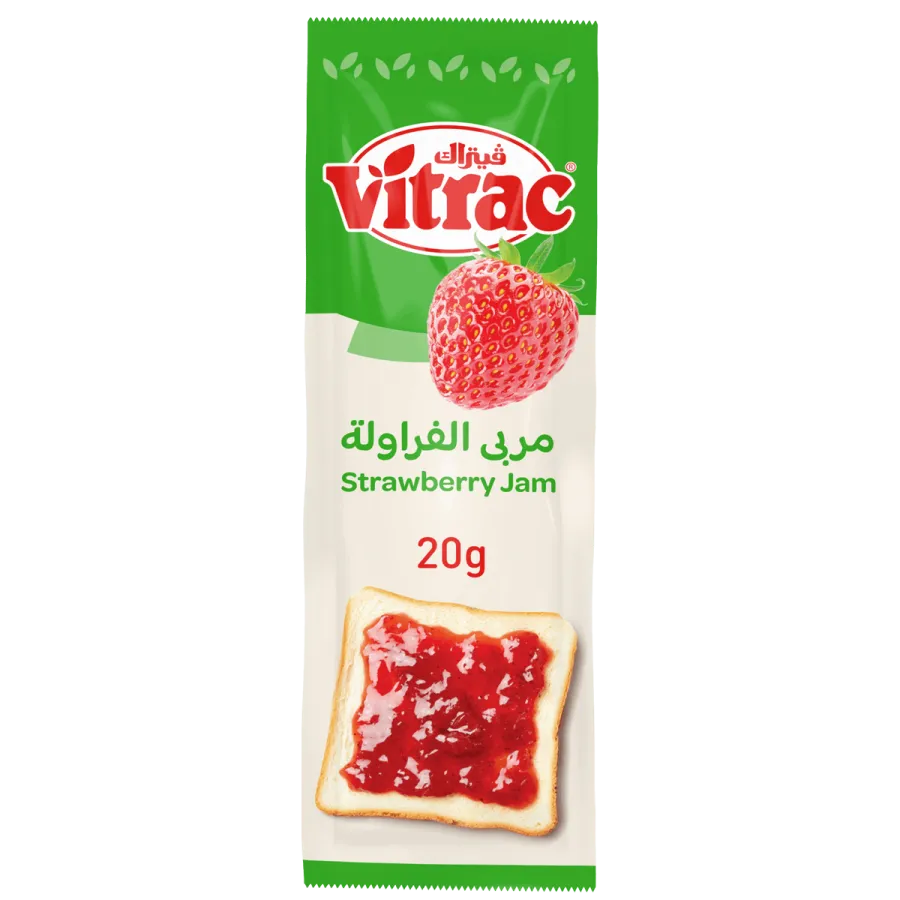 Vitrac Strawberry Jam Sachets- 20 gm- 24 sachets