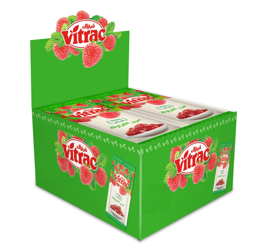Vitrac strawberry sachet 100gm - 12 sachets