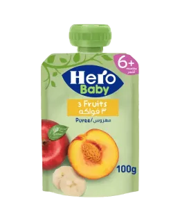 Hero baby Pouch 3 Fruits 100 gm