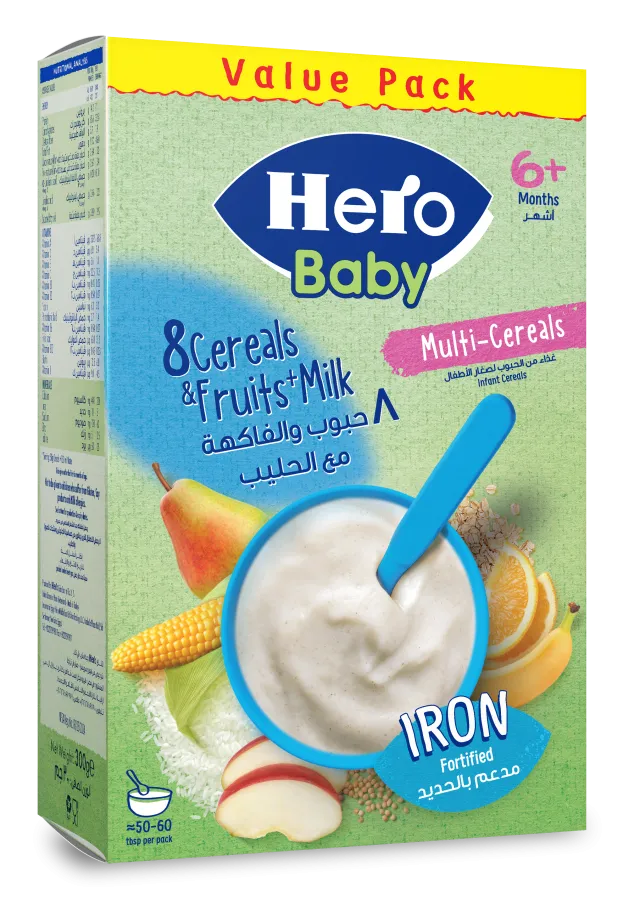 8 Cereal & Fruit with Milk 300gm