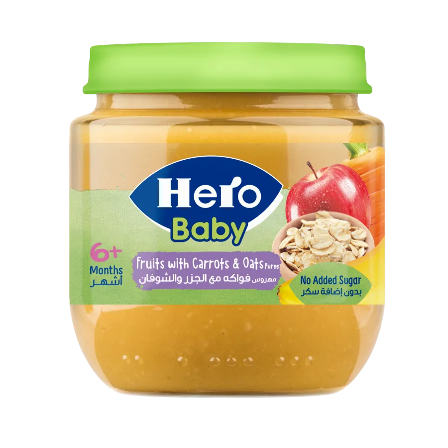 Fruits with carrots & oats Jar 125gm